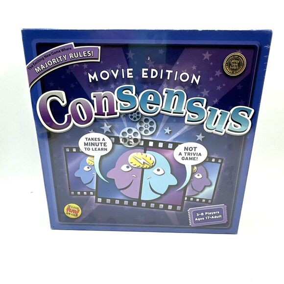 Consensus Movie Edition Board Game by Mindlogic 17+- NEW SEALED - Picture 1 of 5
